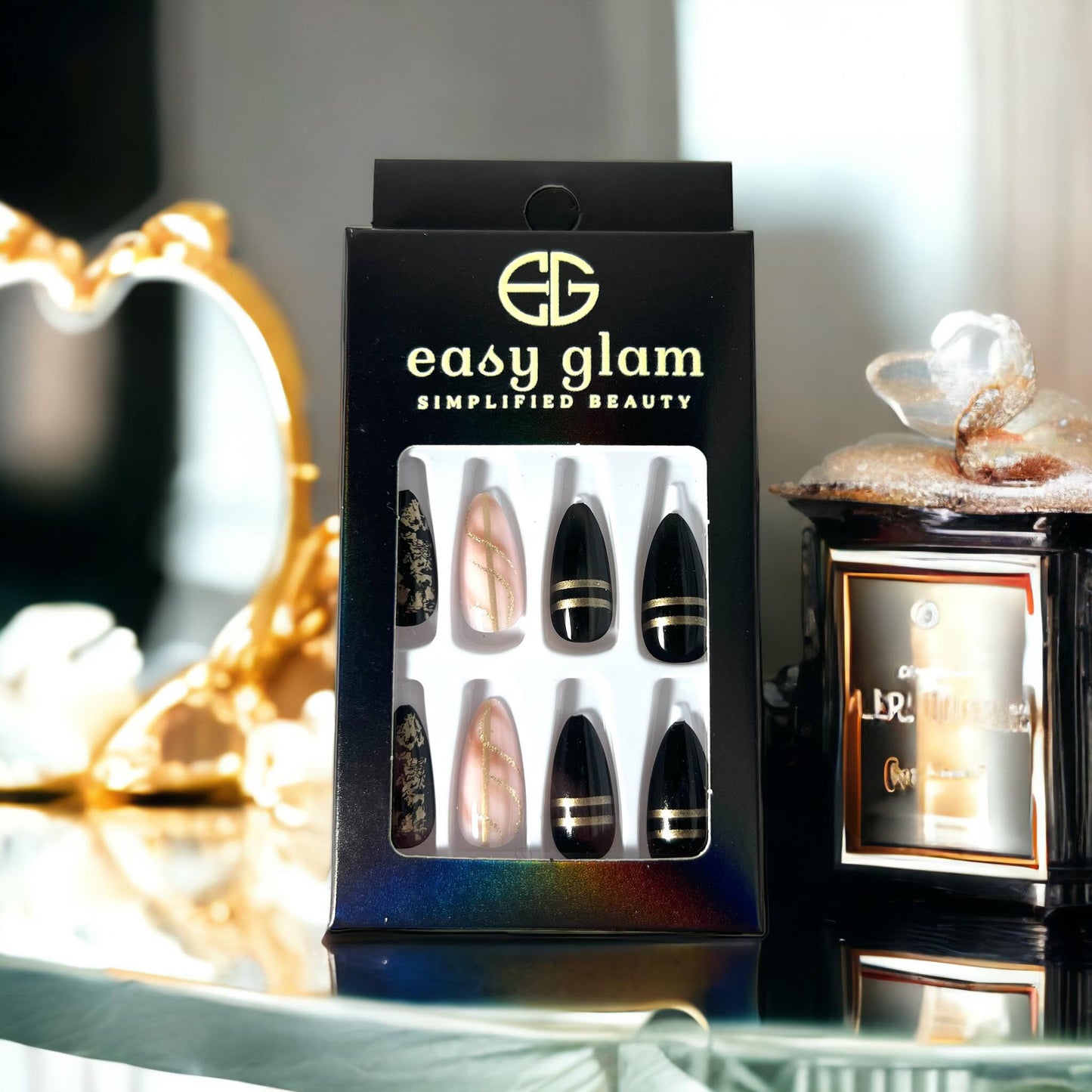 Easy Glam Night Cap Quick Nails